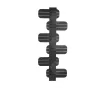 LOJIMAX designer towel warmer, BAMITO collection, front view 