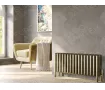 FLOOR STANDING ALUMINUM RADIATOR GRANDE LUX height 400 mm. width 1220 mm. white mat