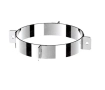 Stainless steel fixing collar (3 ears) SOLINOX d.200 (304 stainless steel)