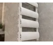 Designer towel warmer LOJIMAX WALDO DOUBLE collection 1200x500 mm, White
