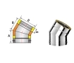 Угол дымоходный утепленный 30° SOLINOX d.200-300 (inox 304/304)
