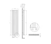 Dimensiunile radiatorului decorativ LOJIMAX KALSEDON DOUBLE