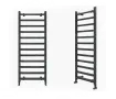 Uscător de prosoape de design CARISA, colecția LARA L, 1200x485 mm, NEGRU