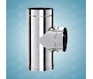 90 ° non-insulated tee for SOLINOX chimney d.130 (316L stainless steel)