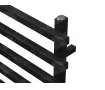 Uscător de prosoape de design CARISA, colecția BARON L, 800x500 mm, NEGRU