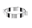 Stainless steel fixing collar (3 ears) SOLINOX d.250 (304 stainless steel)