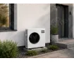 Heat pump outdoor unit Mitsubishi Electric Ecodan Eco Inverter SUZ-SWM80VA2, installed outside