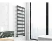 Uscător de prosoape de design CARISA, colecția NINOVA BATH, 810x480 mm, NEGRU