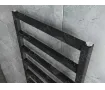 Uscător de prosoape de design CARISA, colecția BURTON, 1240x480 mm, NEGRU