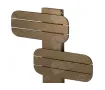 LOJIMAX designer towel warmer, BAMITO collection, close-up view