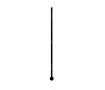 Uscător de prosoape de design CARISA, colecția DANTE, 1500x32 mm, Negru