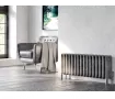 FLOOR STANDING ALUMINUM RADIATOR GRANDE LUX inaltimea 300 mm. latimea 1805 mm. negru mat