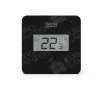Termostat de cameră programabil fără fir cu ciclu săptămânal Tech EU T-2.2 (negru), vedere din față