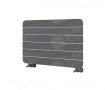 ALUMINUM HORIZONTAL RADIATOR EXA HRZ height 1800 mm. width 409 mm. black mat