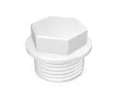 Threaded polypropylene plug (PPR) M d.1/2, front view