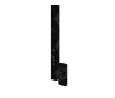 Uscător de prosoape de design CARISA, colecția MAXIM, 1500x30 mm, Negru