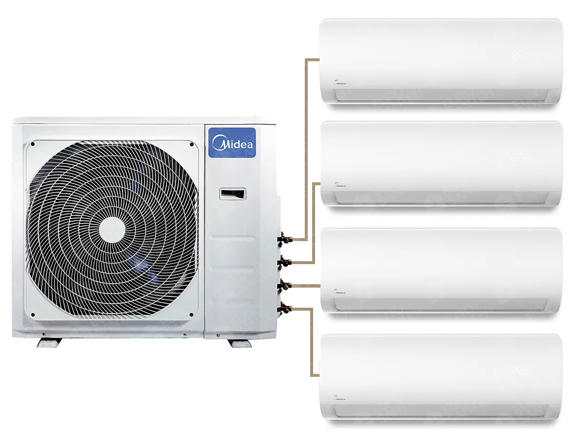 Midea M4OE-28HFN8-Q 24000BTU multi-split air conditioner outdoor and indoor unit