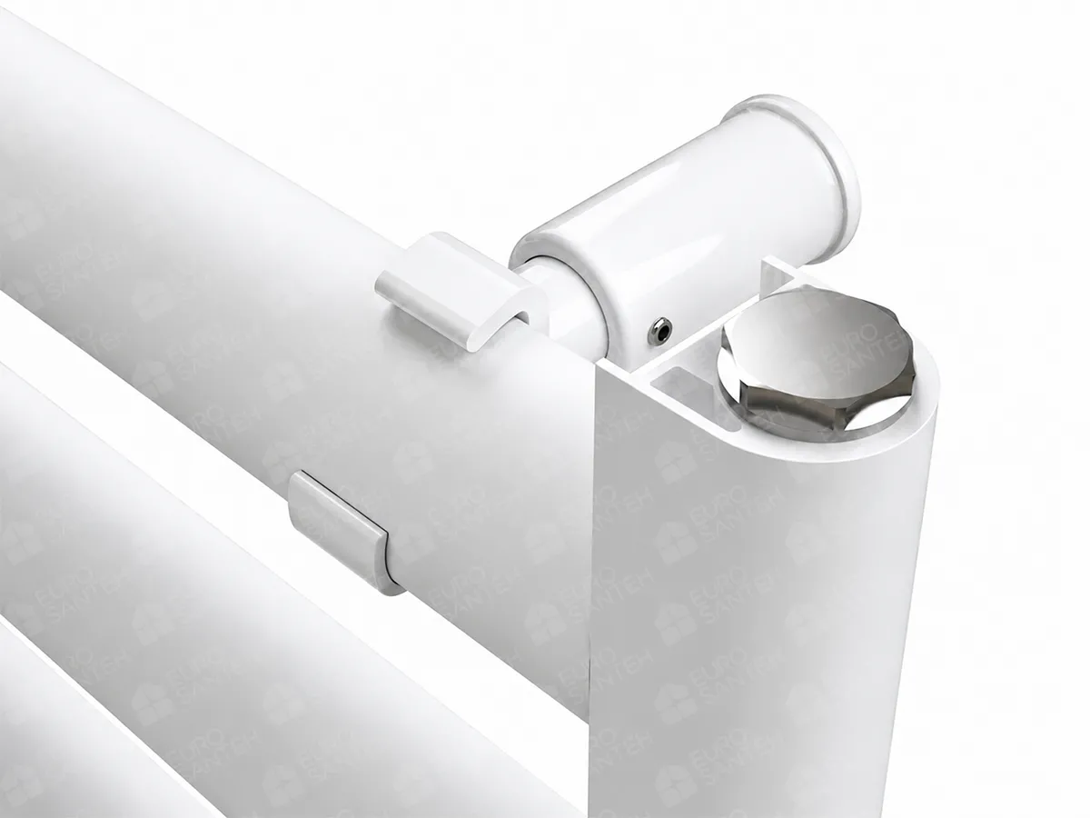 Uscător de prosoape de design CARISA, colecția LARA L, 1200x485 mm, ALB