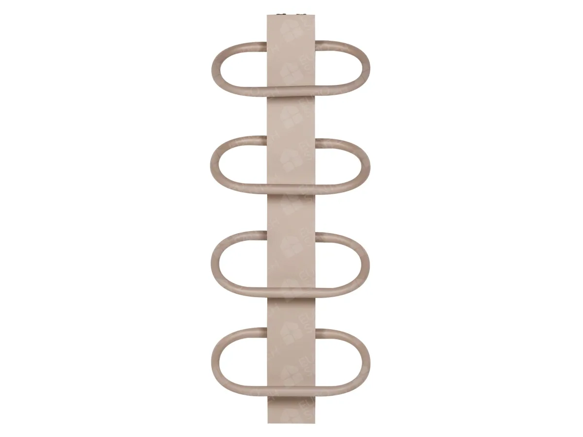 LOJIMAX designer towel warmer, PEARL collection, front view 