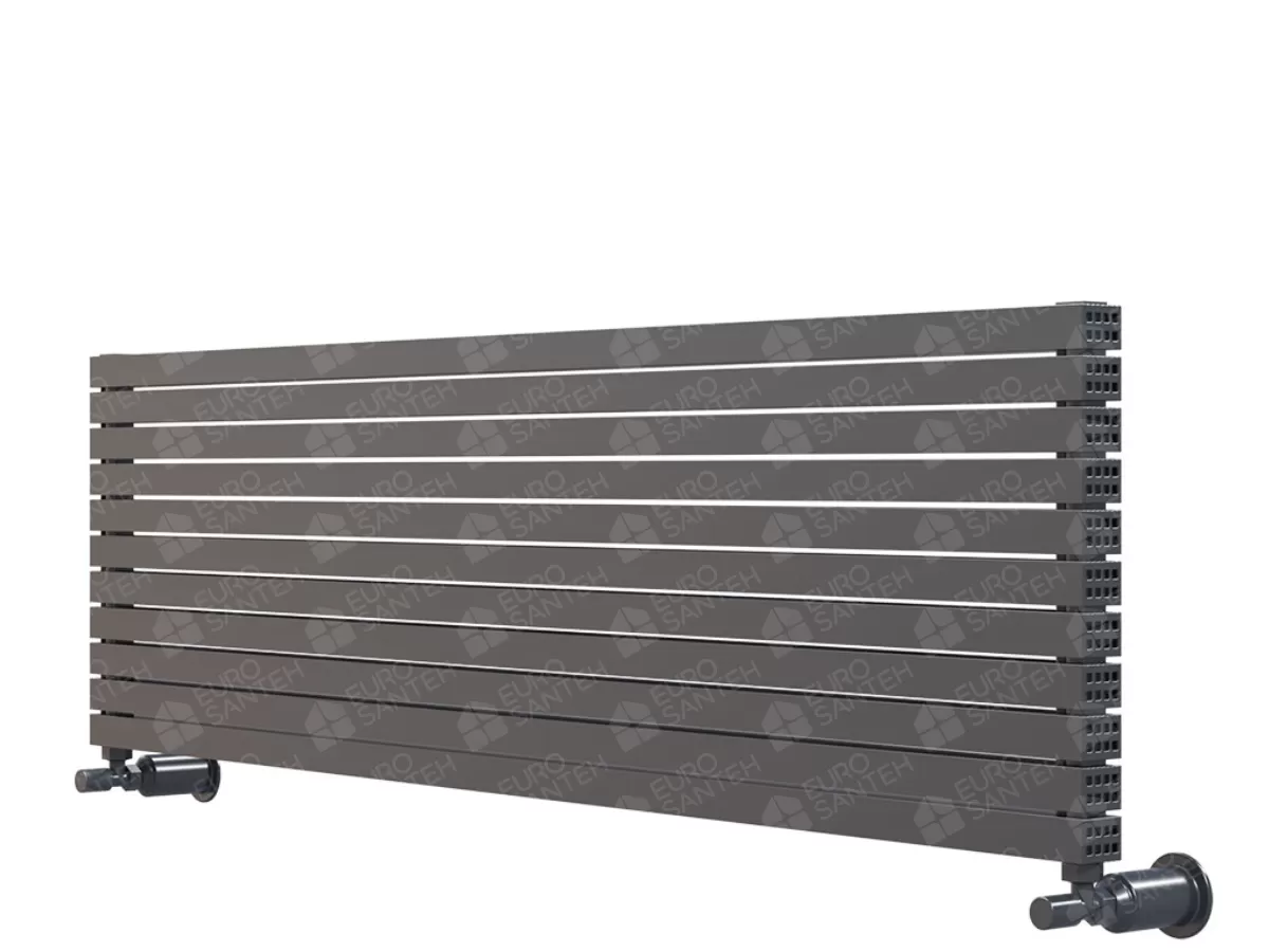 ALUMINUM HORIZONTAL RADIATOR ELMAS PLUS HRZ высота 800 мм. ширина 249 мм. белый мат