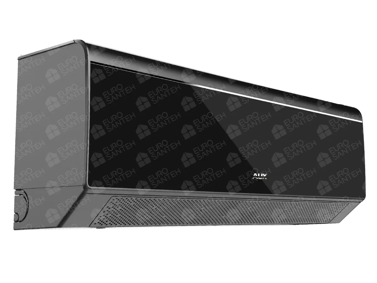Indoor unit of the air conditioner AUX C-Series Inverter R32 ASW-H18E3A4/CCR3DI-C0 18000 BTU, black, left view