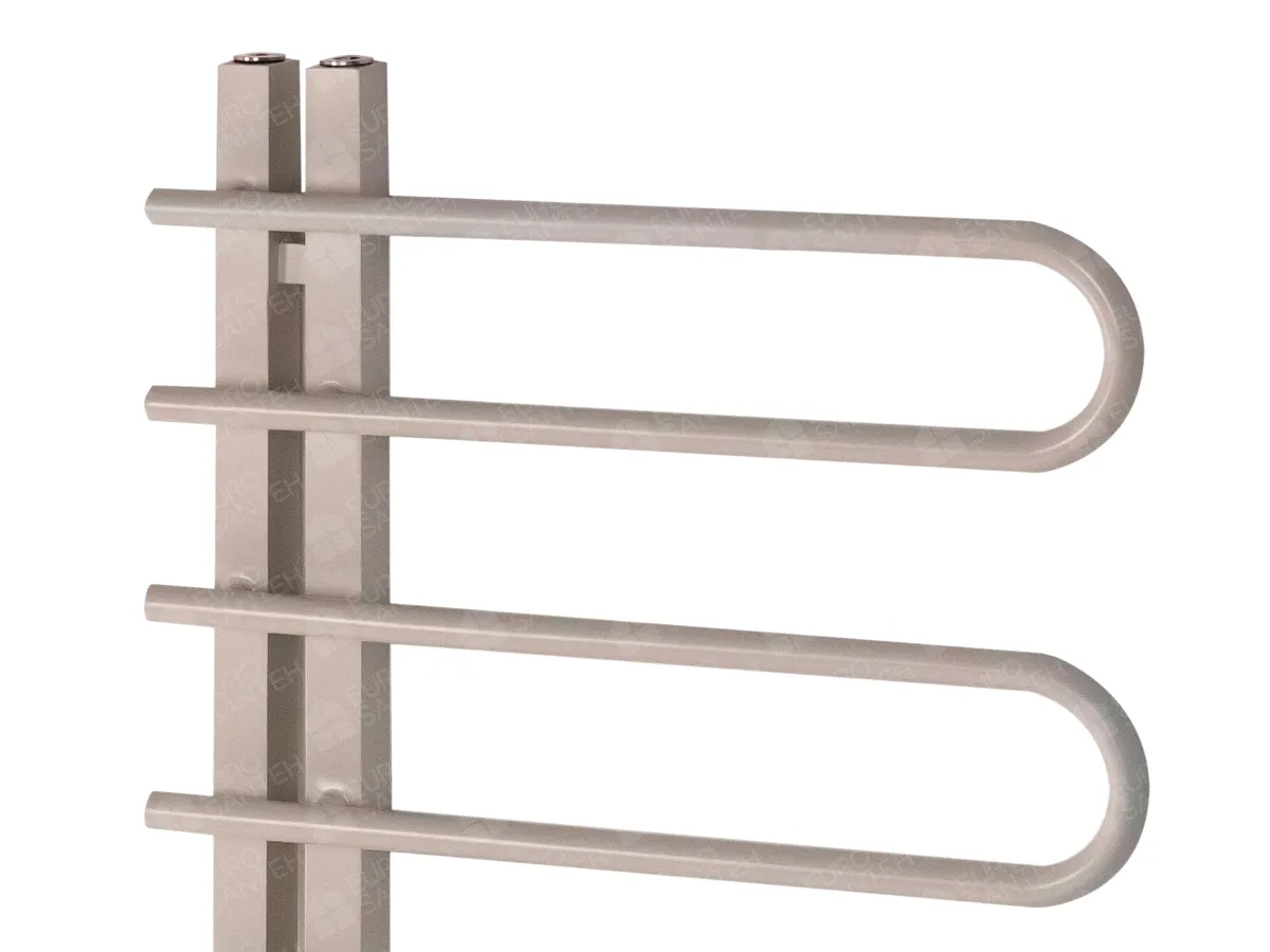 LOJIMAX designer towel warmer, CORTE collection, close-up view
