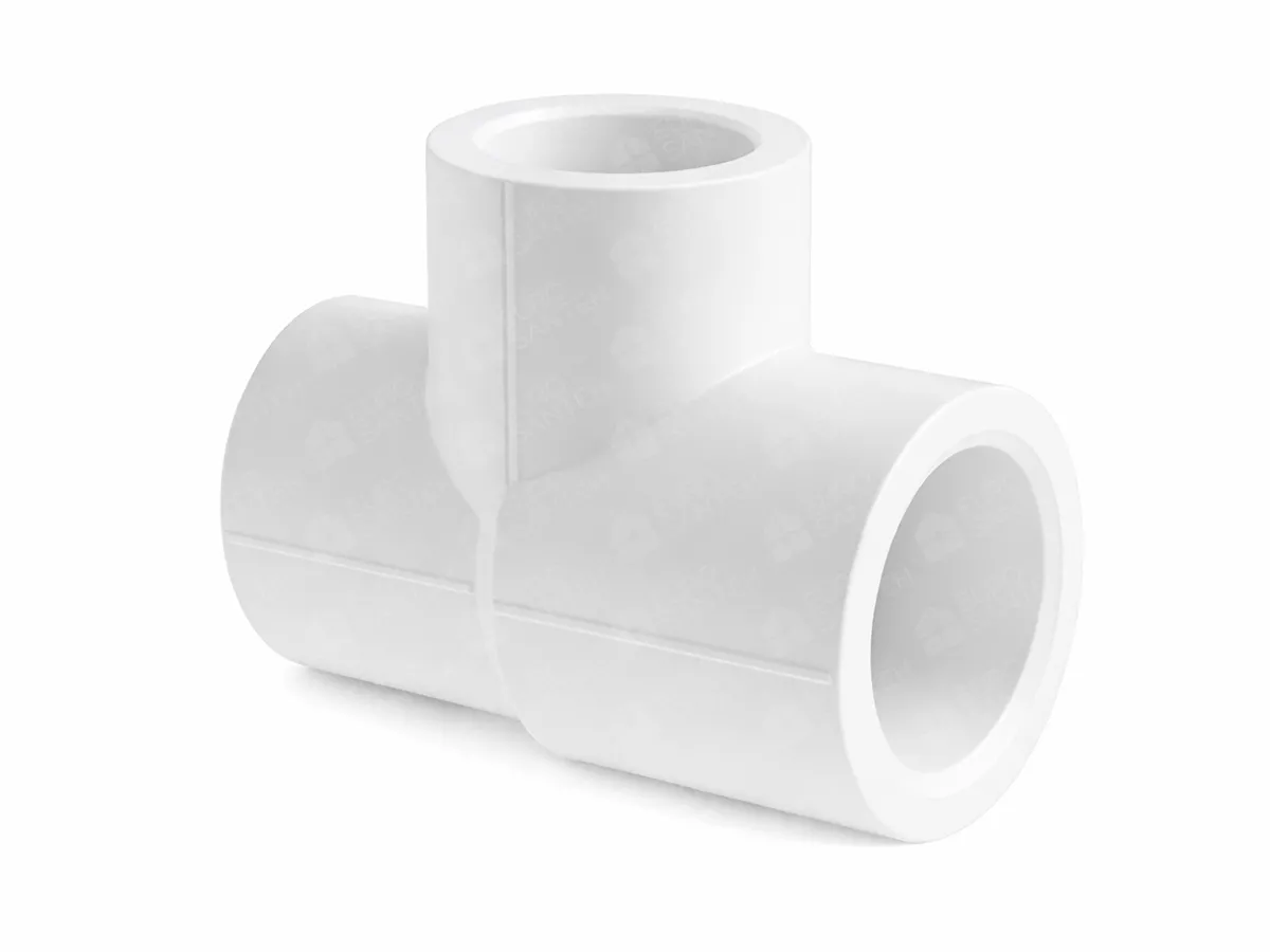 Polypropylene tee (PPR) reduced d.32x d.25x d.20, front view