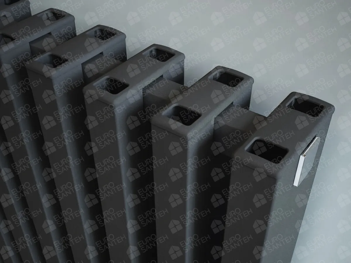 LOJIMAX AMETIST collection designer radiator 1600x380 mm, Anthracite