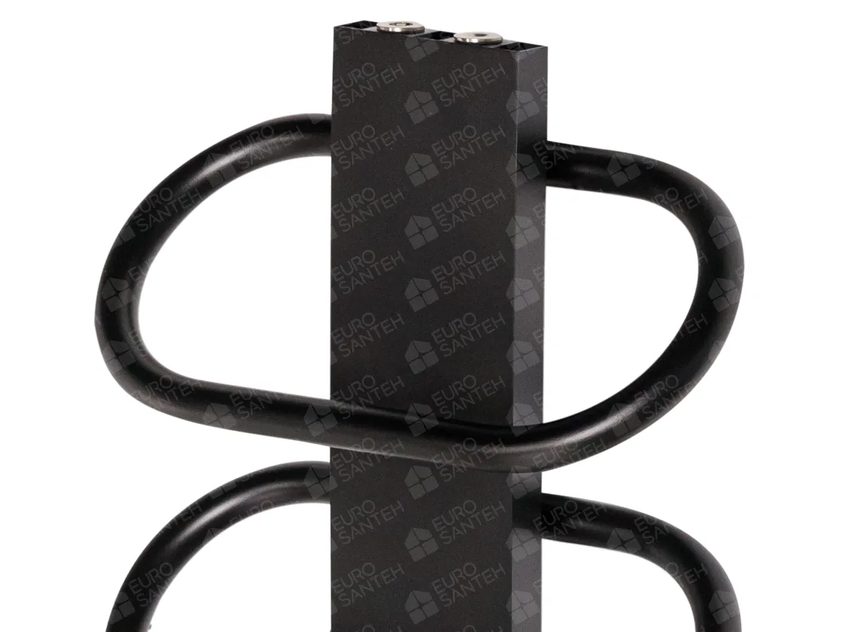 LOJIMAX designer towel warmer, PEARL collection, close-up view