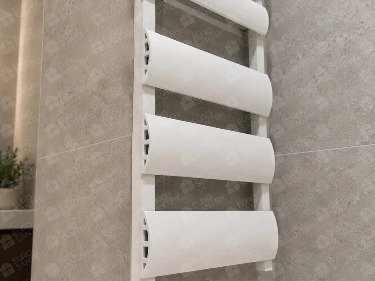 Designer towel warmer LOJIMAX WALDO collection 600x1000 mm, White