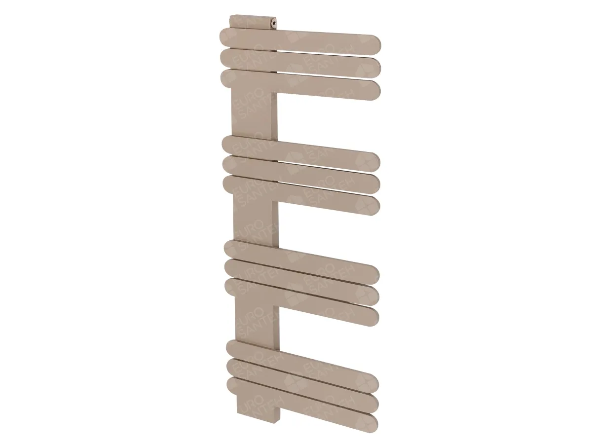 LOJIMAX designer towel warmer, NUMMO collection, left view