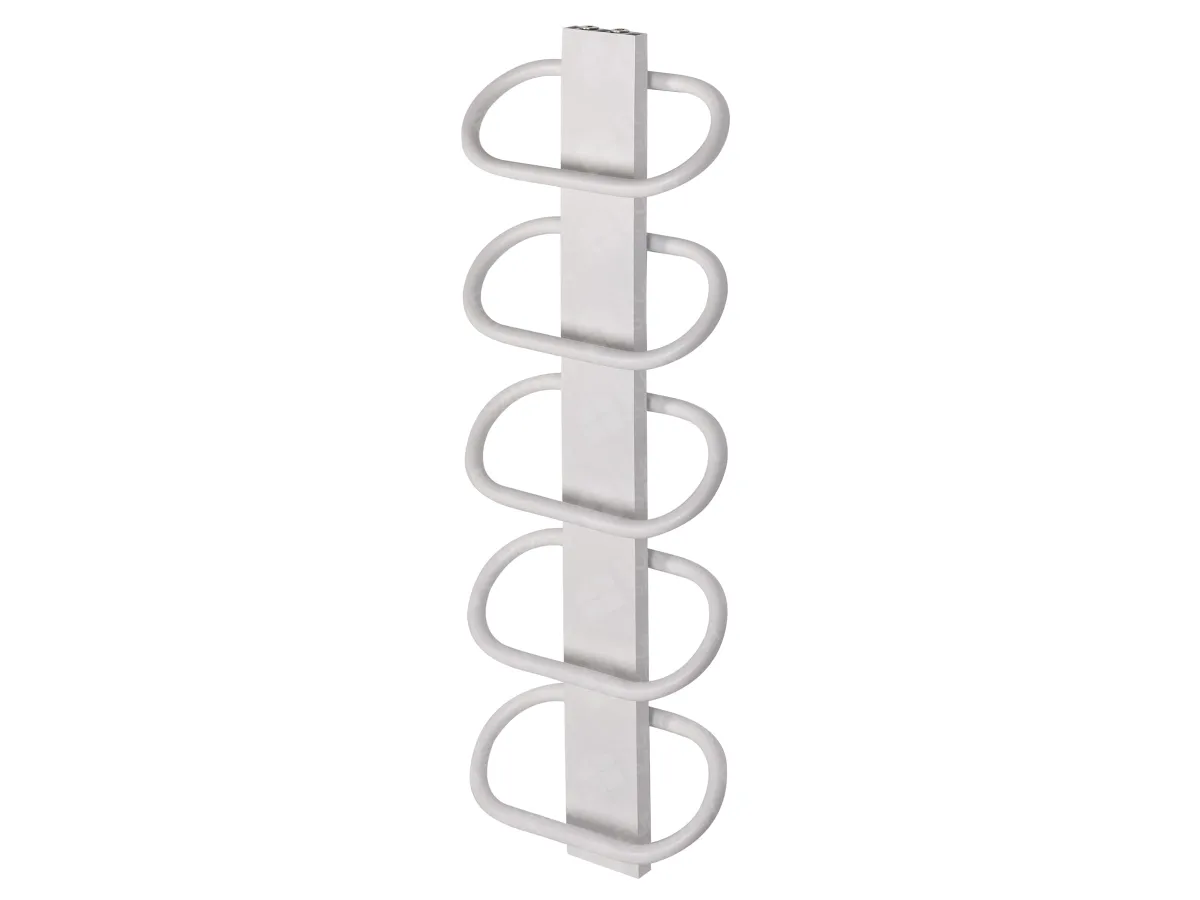 LOJIMAX designer towel warmer, PEARL collection, left view