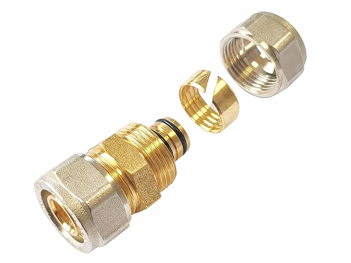  Racord drept pentru teava multistrat PEX-AL-PEX d.20 , construcția