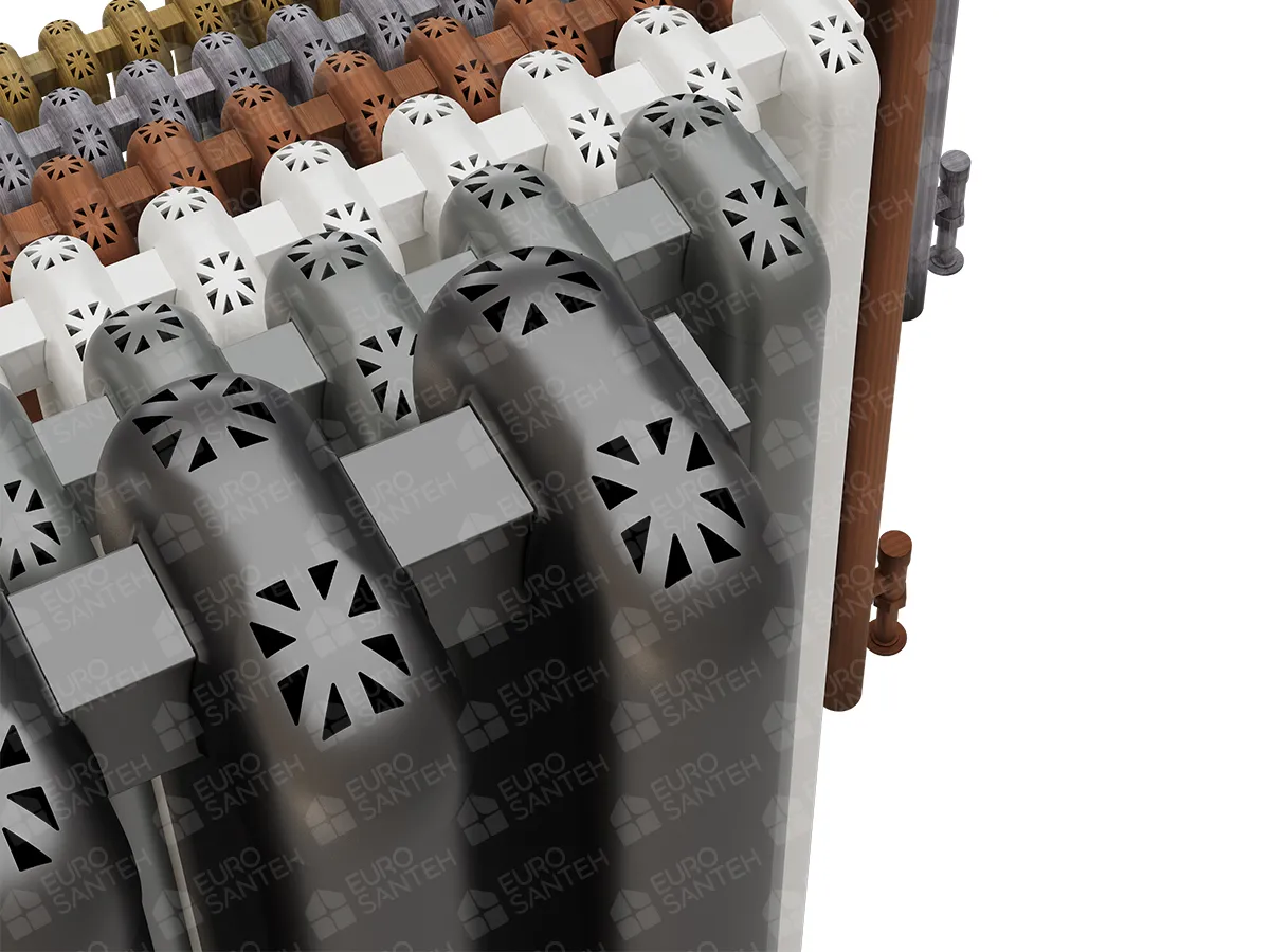 Calorifere decorativ LOJIMAX, colectia CAST LUX, negru mat