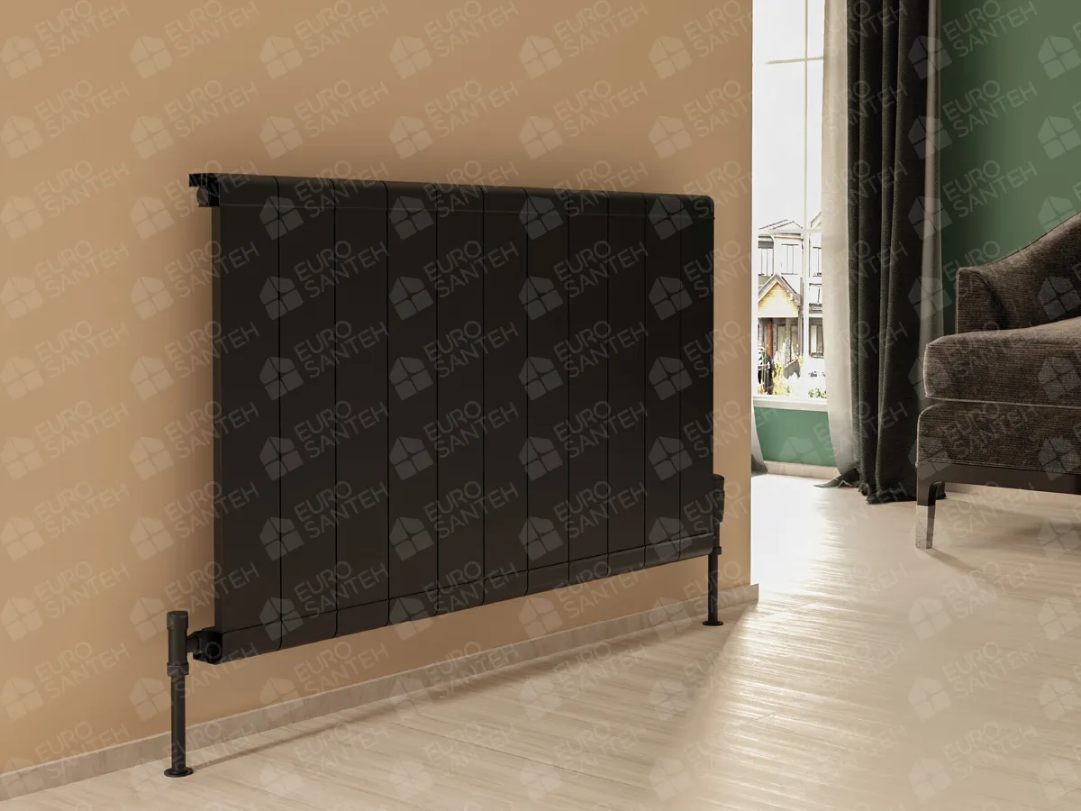 Calorifere decorativ LOJIMAX, colectia KALSEDON LINE, negru mat