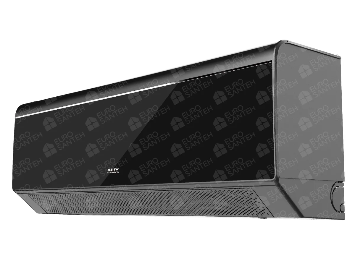 Indoor unit of the air conditioner AUX C-Series Inverter R32 AS-H12C5A4/CCR3DI-B8 12000 BTU, black, right view