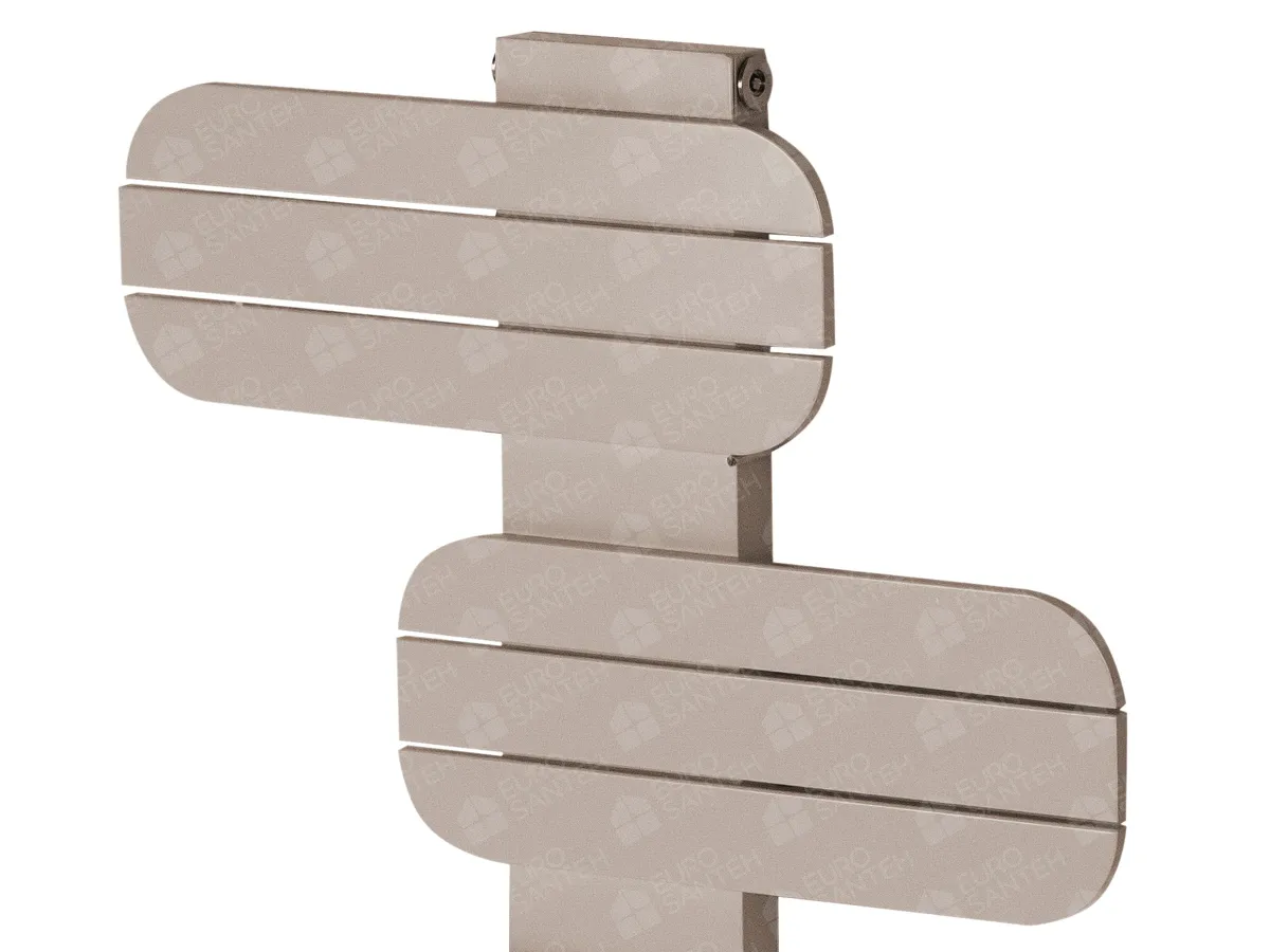 LOJIMAX designer towel warmer, BAMITO collection, close-up view