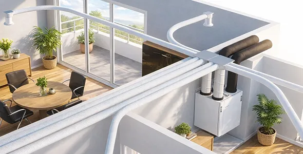 Residential Air Recuperator Installation